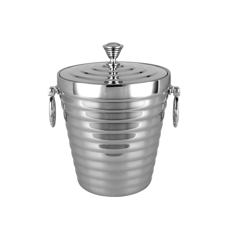 kleště z nerezové oceli velké kbelíky na šampaňské víno chladič kbelík z nerezové oceli velký kbelík na led s víkem a sponou